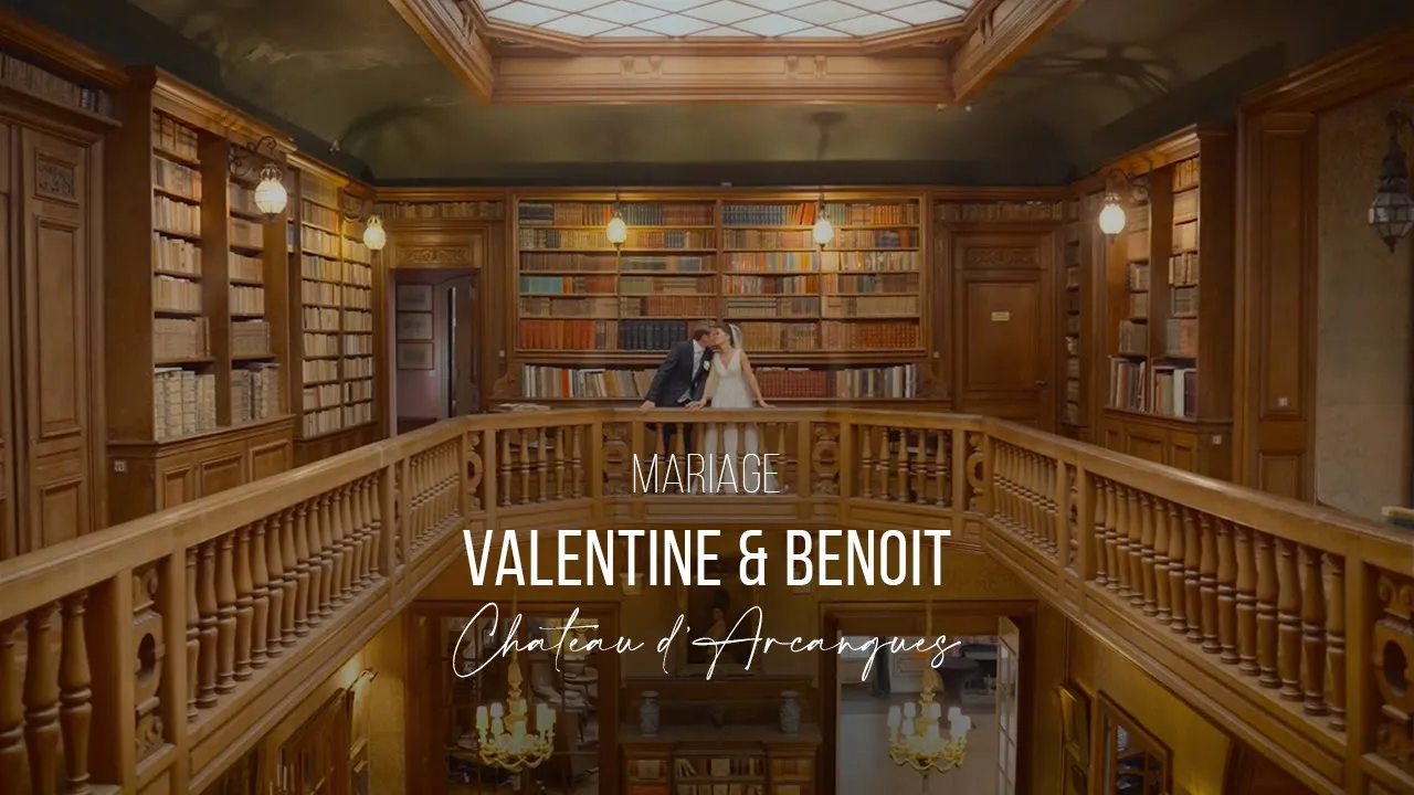 Film 25 Mariage de Valentine et Benoît au Château d'Arcangues par vidéaste de mariage Shue Design